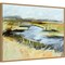 Big Indian Slough in July by Kris Ekstrand 30-in. W x 23-in. H. Canvas Wall Art Print Framed in Natural